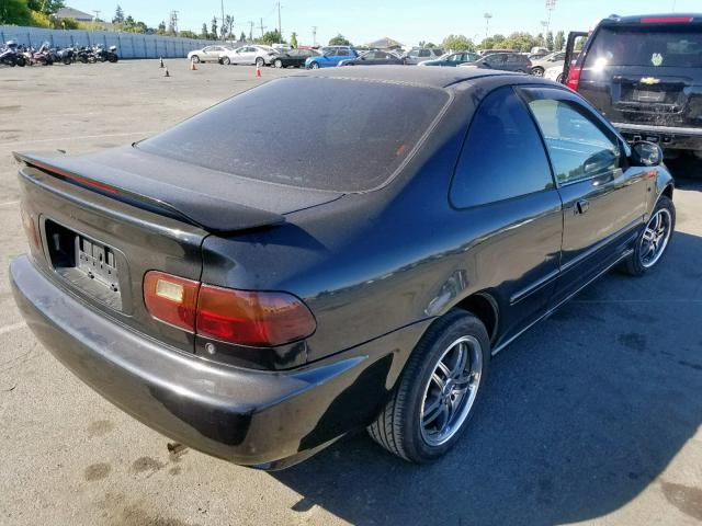 2HGEJ2221SH505672 - 1995 HONDA CIVIC DX BLACK photo 4