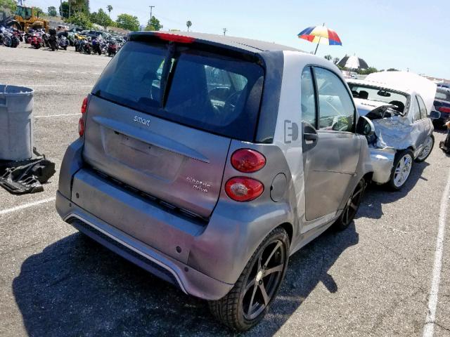 WMEEJ9AA9EK730565 - 2014 SMART FORTWO GRAY photo 4