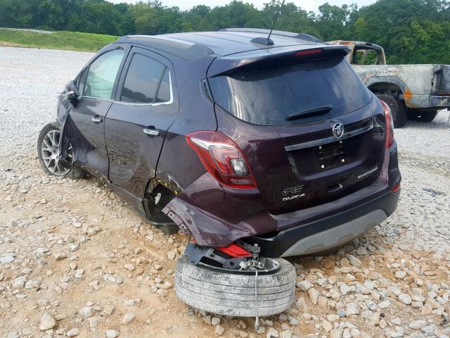 KL4CJ1SB3HB197769 - 2017 BUICK ENCORE SPO PURPLE photo 3