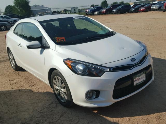 KNAFX6A81F5348668 - 2015 KIA FORTE EX WHITE photo 1