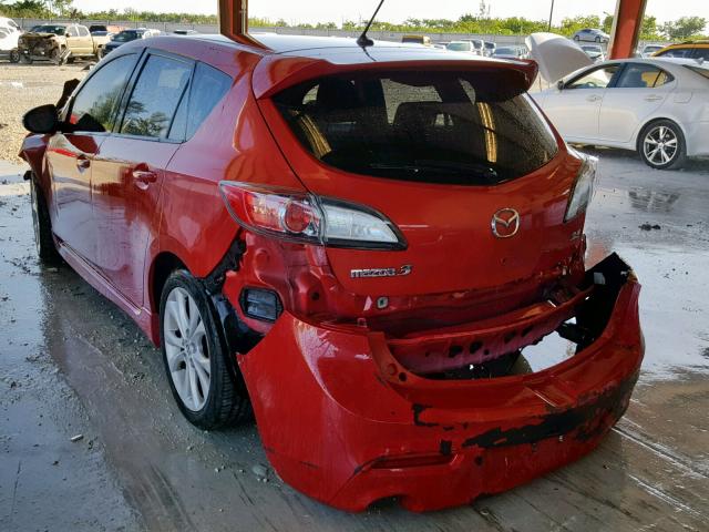 JM1BL1H5XA1178662 - 2010 MAZDA 3 S RED photo 3