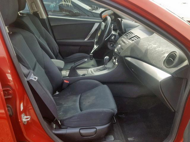 JM1BL1H5XA1178662 - 2010 MAZDA 3 S RED photo 5