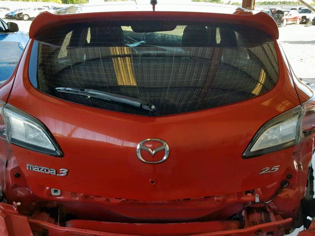 JM1BL1H5XA1178662 - 2010 MAZDA 3 S RED photo 9