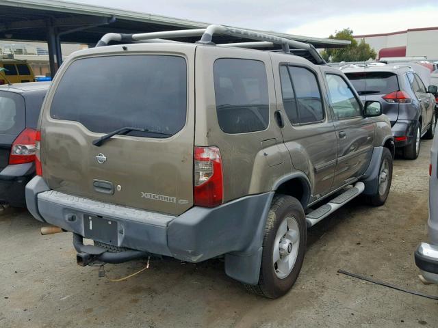 5N1ED28T81C577634 - 2001 NISSAN XTERRA XE GOLD photo 4