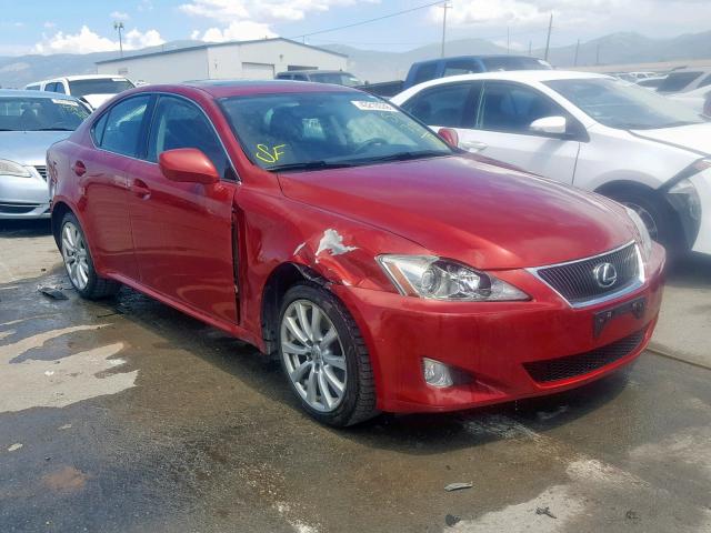 JTHCK262775013013 - 2007 LEXUS IS 250 RED photo 1