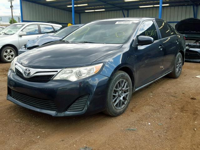 4T4BF1FK5CR257658 - 2012 TOYOTA CAMRY BASE BLUE photo 2