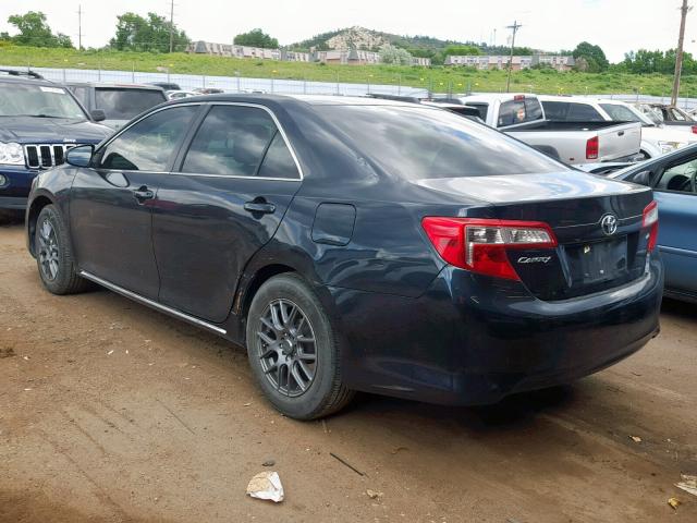 4T4BF1FK5CR257658 - 2012 TOYOTA CAMRY BASE BLUE photo 3