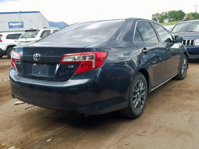 4T4BF1FK5CR257658 - 2012 TOYOTA CAMRY BASE BLUE photo 4