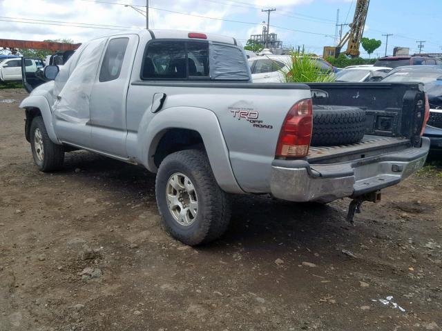 5TETU62N85Z002907 - 2005 TOYOTA TACOMA PRE SILVER photo 3