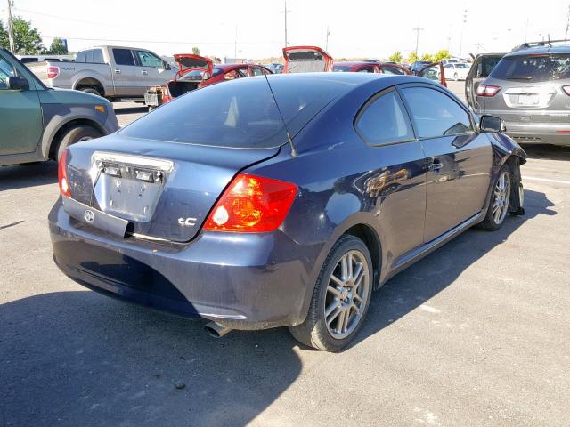 JTKDE177070204540 - 2007 TOYOTA SCION TC ლურჯი ფოტო 4