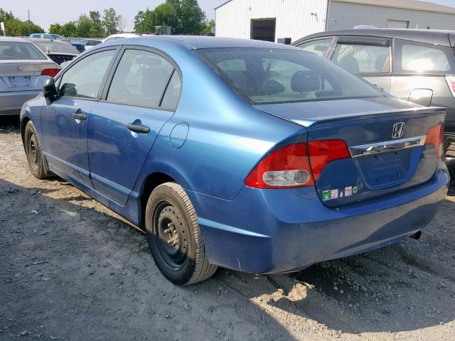 2HGFA1E22AH045947 - 2010 HONDA CIVIC DX BLUE photo 3