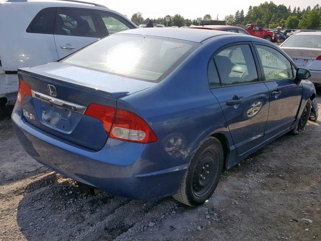 2HGFA1E22AH045947 - 2010 HONDA CIVIC DX BLUE photo 4