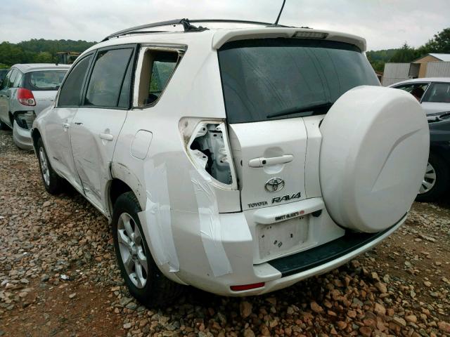 2T3YK4DV9AW007763 - 2010 TOYOTA RAV4 LIMIT WHITE photo 3