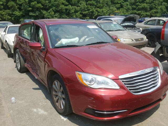 1C3CCBBB3DN525419 - 2013 CHRYSLER 200 TOURIN BURGUNDY photo 1