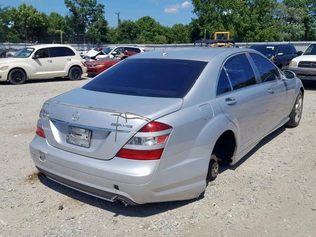 WDDNG71X17A052253 - 2007 MERCEDES-BENZ S 550 SILVER photo 4