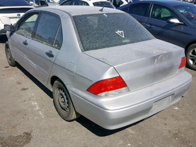 JA3AJ26E52U051813 - 2002 MITSUBISHI LANCER ES SILVER photo 3