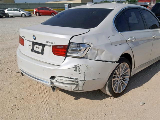 WBA3B9G51FNR93465 - 2015 BMW 335 XI WHITE photo 9