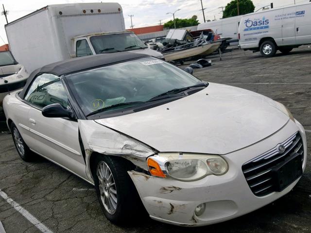 1C3EL55RX4N385047 - 2004 CHRYSLER SEBRING LX WHITE photo 1