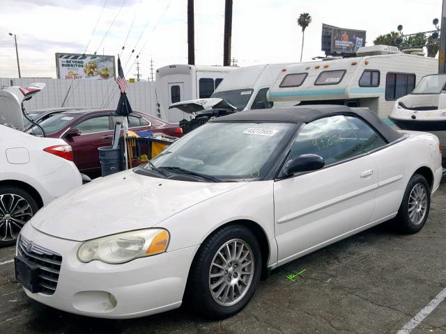 1C3EL55RX4N385047 - 2004 CHRYSLER SEBRING LX WHITE photo 2