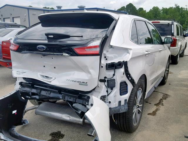 2FMPK3K94KBB59509 - 2019 FORD EDGE TITAN WHITE photo 4