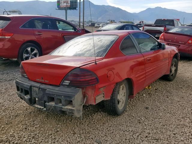 1G2NE12T1XM807784 - 1999 PONTIAC GRAND AM S RED photo 4