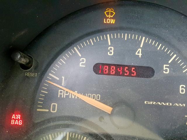 1G2NE12T1XM807784 - 1999 PONTIAC GRAND AM S RED photo 8