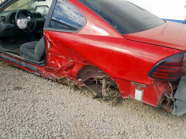 1G2NE12T1XM807784 - 1999 PONTIAC GRAND AM S RED photo 9
