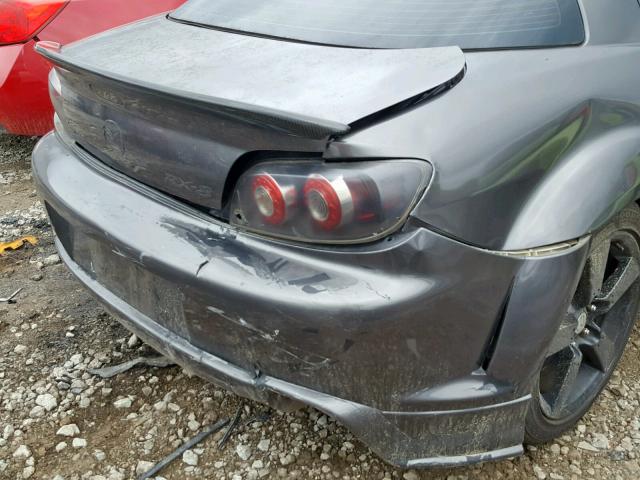 JM1FE173550155927 - 2005 MAZDA RX8 GRAY photo 9