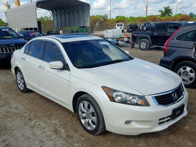 1HGCP36809A009362 - 2009 HONDA ACCORD EXL WHITE photo 1