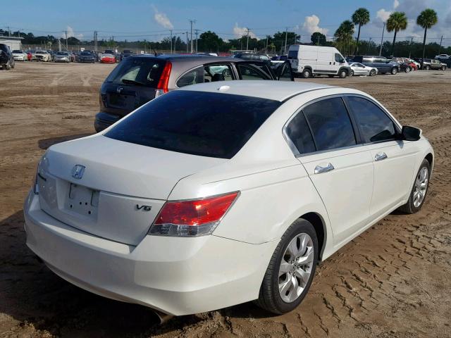 1HGCP36809A009362 - 2009 HONDA ACCORD EXL WHITE photo 4