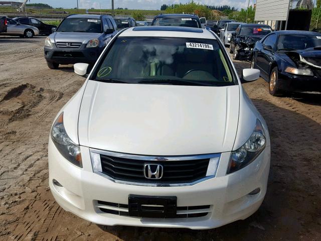 1HGCP36809A009362 - 2009 HONDA ACCORD EXL WHITE photo 9