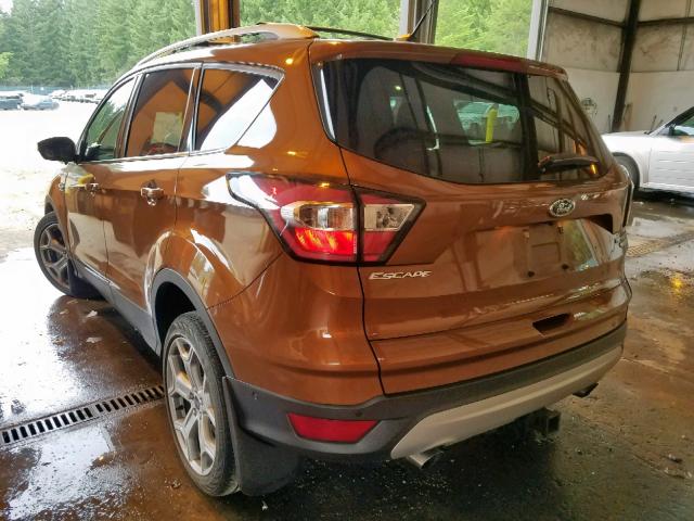 1FMCU9J90HUA51257 - 2017 FORD ESCAPE TIT ORANGE photo 3