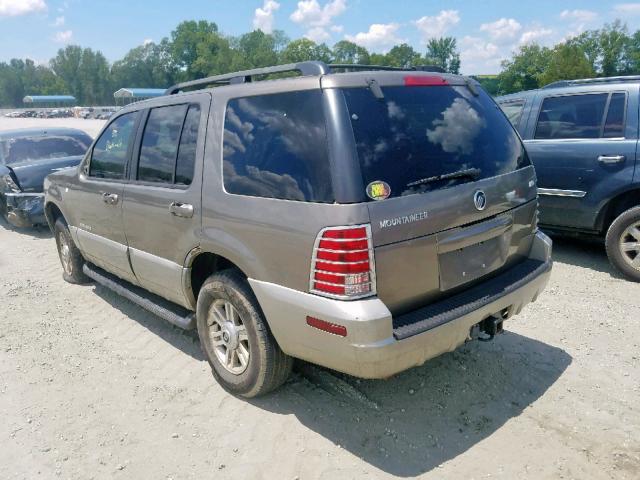 4M2ZU86E92ZJ07733 - 2002 MERCURY MOUNTAINEE GRAY photo 3