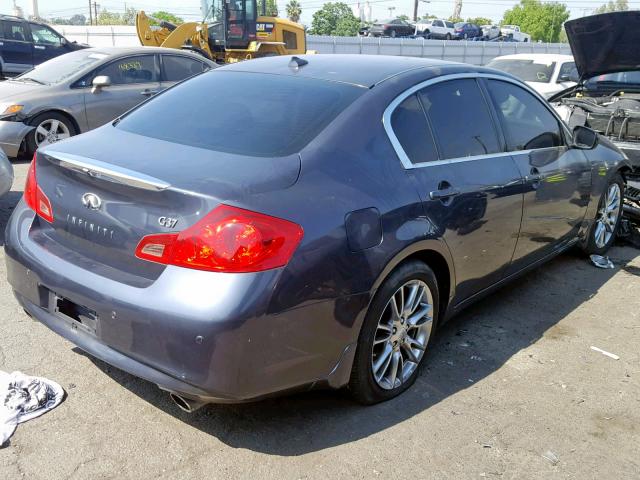 JN1CV6AP4AM202219 - 2010 INFINITI G37 BASE GRAY photo 4