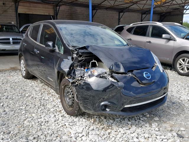 1N4AZ0CP8FC333918 - 2015 NISSAN LEAF S BLACK photo 1