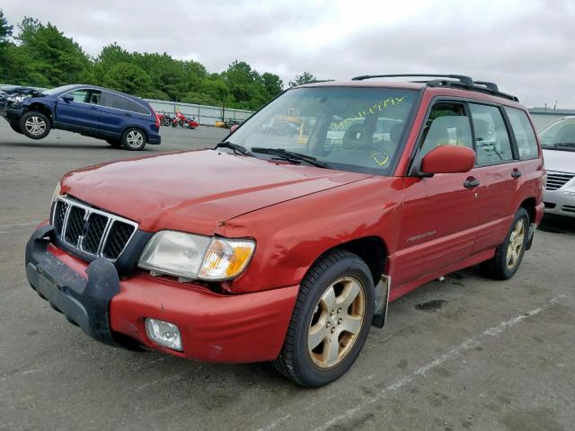 JF1SF65631H703415 - 2001 SUBARU FORESTER S RED photo 2