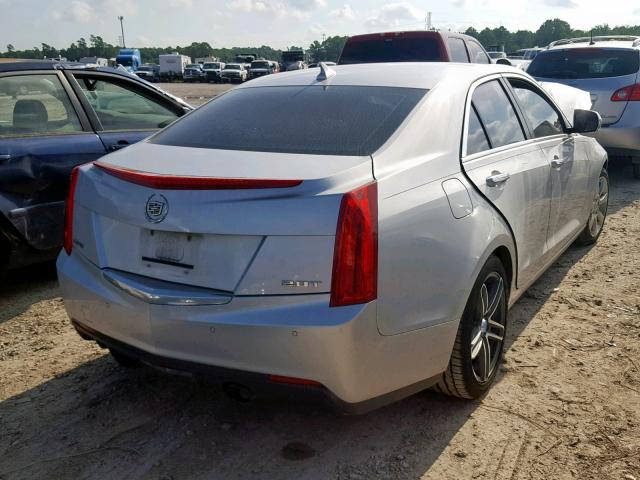 1G6AB5RX9D0135742 - 2013 CADILLAC ATS LUXURY SILVER photo 4