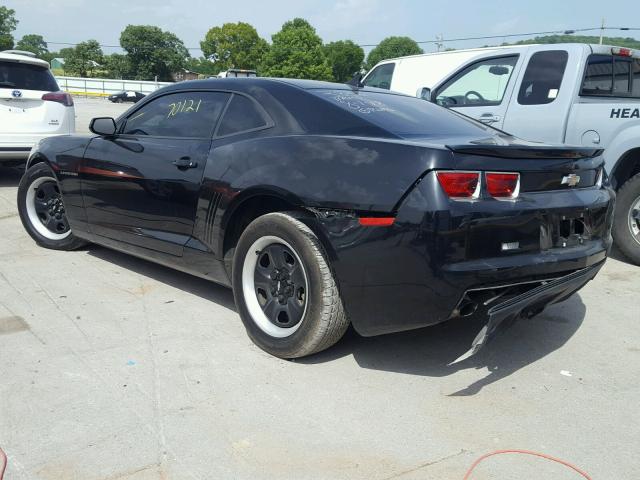 2G1FA1E38D9183832 - 2013 CHEVROLET CAMARO LS BLACK photo 3