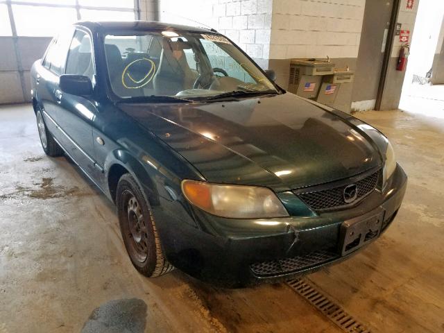 JM1BJ225021600783 - 2002 MAZDA PROTEGE DX GREEN photo 1