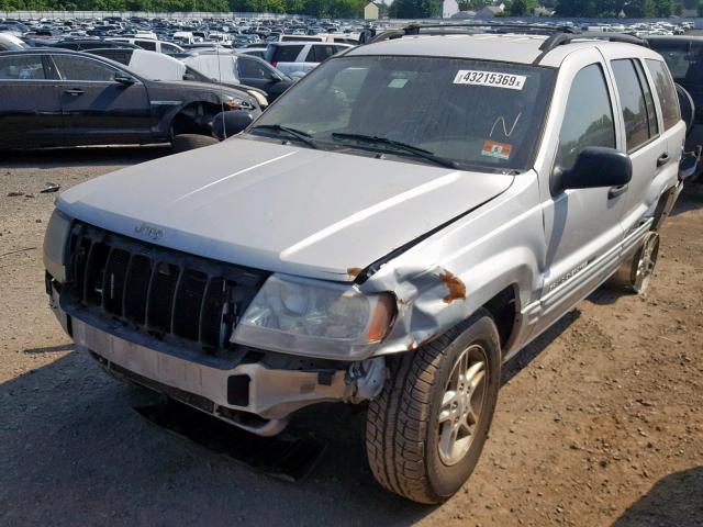 1J4GX48S74C156557 - 2004 JEEP GRAND CHER SILVER photo 2