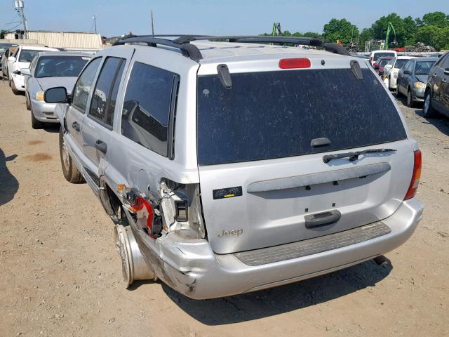 1J4GX48S74C156557 - 2004 JEEP GRAND CHER SILVER photo 3