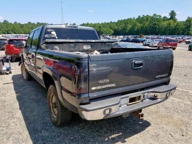 1GCHK23295F806882 - 2005 CHEVROLET SILVERADO CHARCOAL photo 3