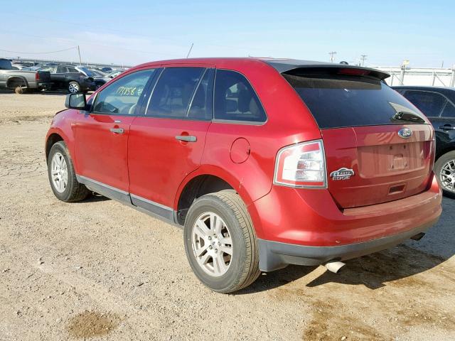 2FMDK36C98BB45140 - 2008 FORD EDGE SE RED photo 3