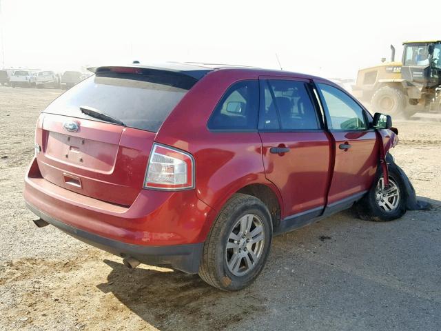 2FMDK36C98BB45140 - 2008 FORD EDGE SE RED photo 4