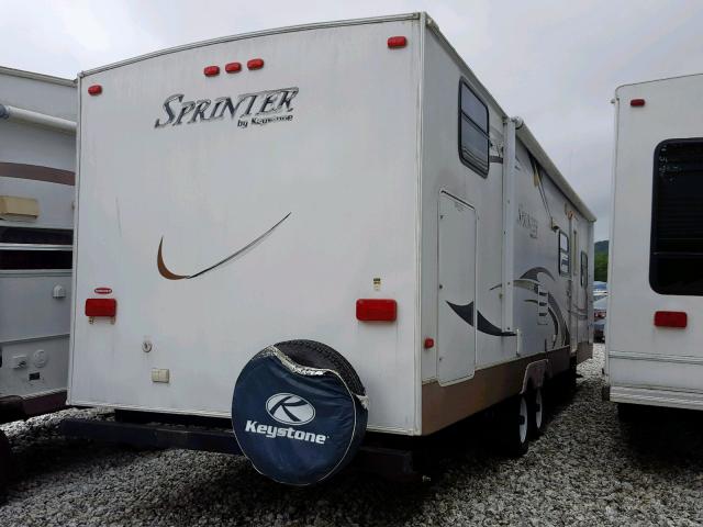 4YDT2992191530174 - 2009 KEYSTONE SPRINTER WHITE photo 4