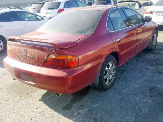 19UUA567X1A024755 - 2001 ACURA 3.2TL BURGUNDY photo 4