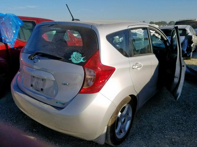 3N1CE2CP3EL362100 - 2014 NISSAN VERSA NOTE SILVER photo 4