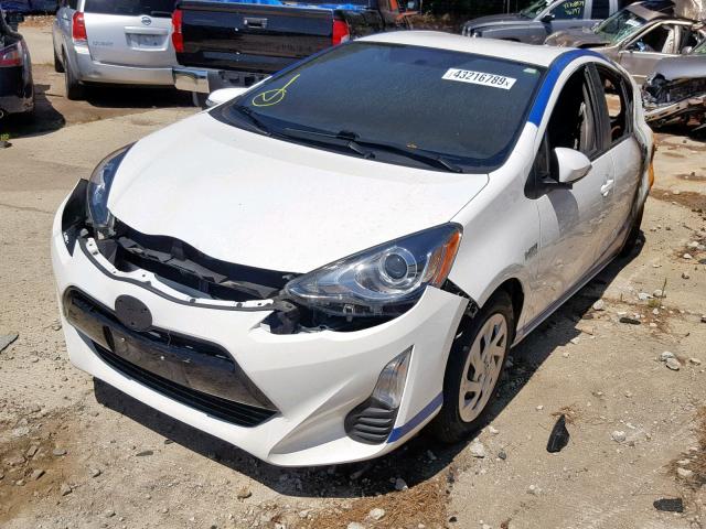 JTDKDTB36G1116622 - 2016 TOYOTA PRIUS C WHITE photo 2