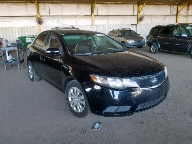 KNAFU4A20A5826578 - 2010 KIA FORTE EX BLACK photo 1