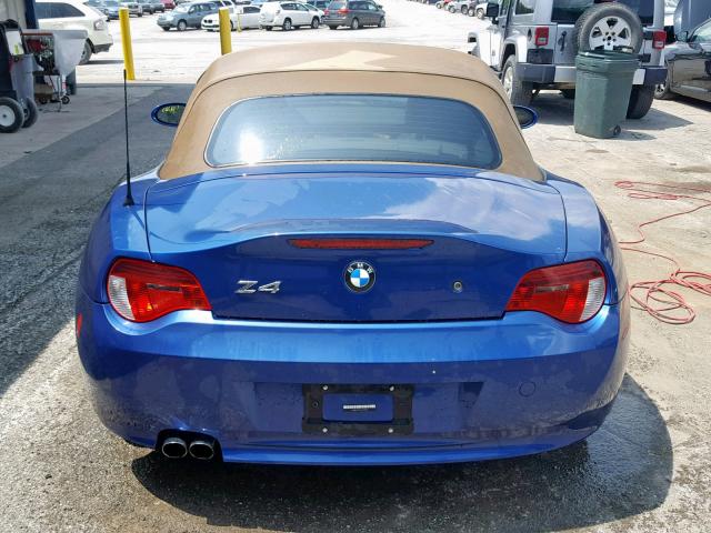 4USBU33547LW60115 - 2007 BMW Z4 3.0 BLUE photo 6